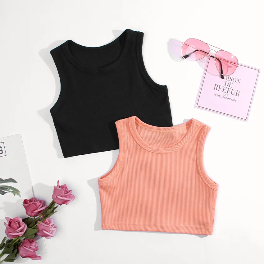 Summer Clothing Baby Girl - الصيف ملابس داخليّة حريمي قمصان بلا