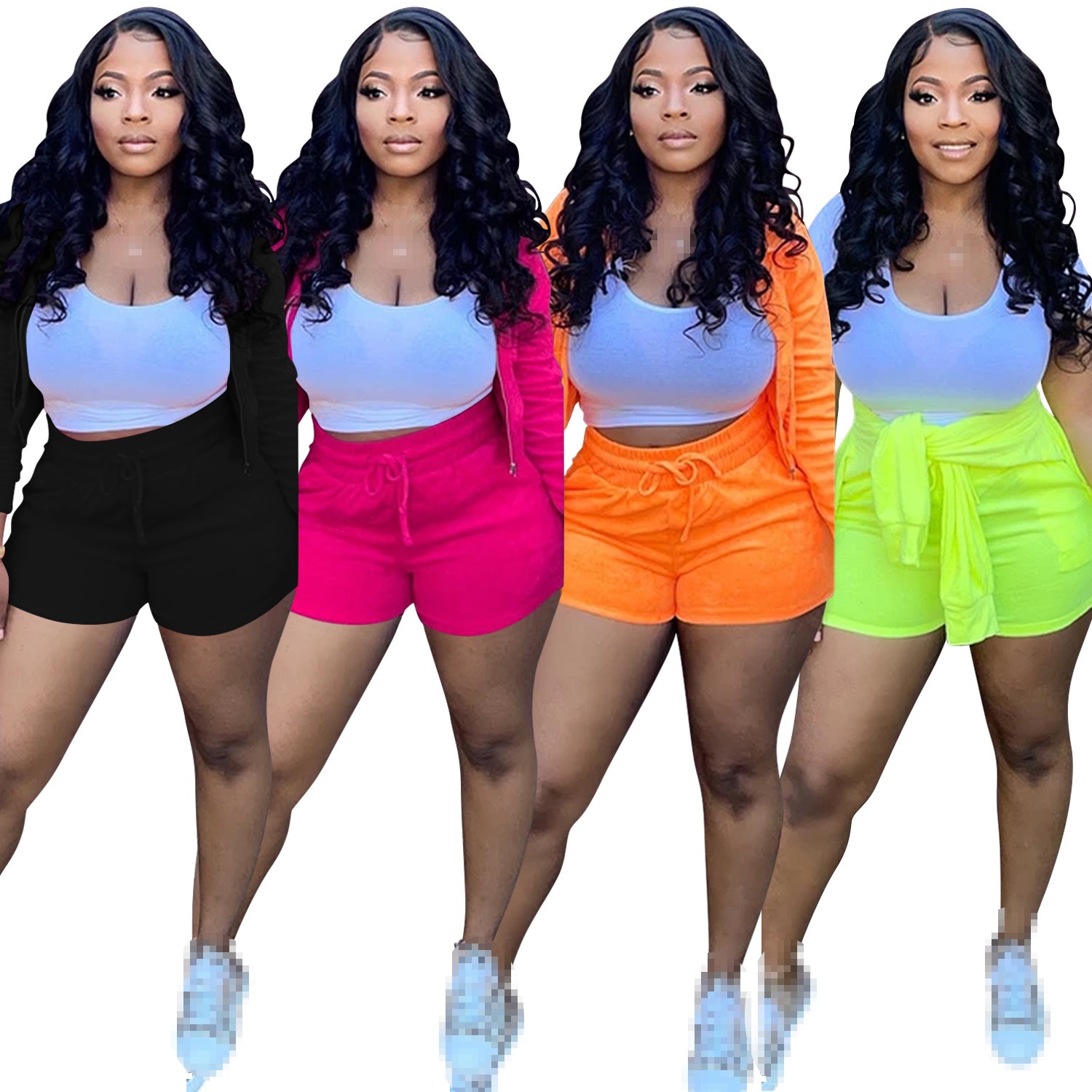 Summer Clothing Wholesale - السراويل مجموعات 3 قطعة مجموعة النساء