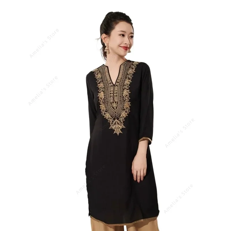 بلوزة قطنية مطرزة تقليدية هندي - مراجعة Summer Clothing Pakistan وسعره